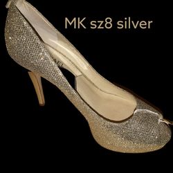 MK Heel, Sz8 Silver