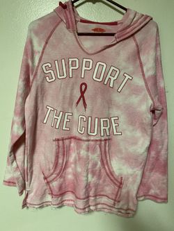 Cancer cure hoodie pink