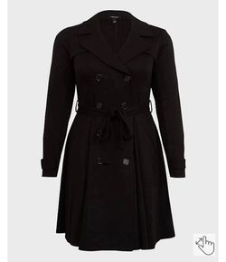 Torrid Brushed Trench Coat 