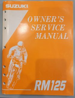 1994 Suzuki RM125 Workshop Manual Repair Book. OEM Genuine.