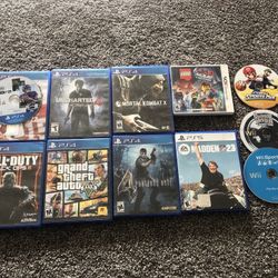 Game Bundle - PS4, PS5, Nintendo 3DS, And Nintendo Wii
