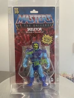 Skeletor signed by Tom Cook Master of the universe
