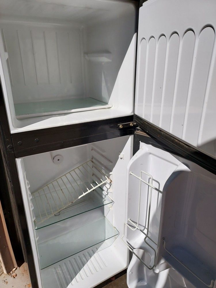 Grey CHEF MADE Two Door Mini Fridge