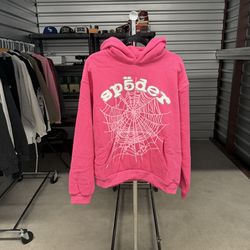 Spider Pink Rinestone Hoodie