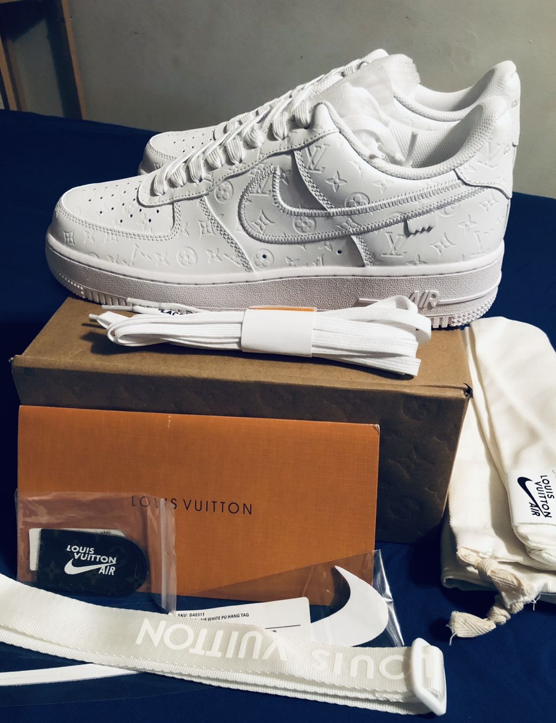 Vuitton LV Nike Air Force 1 Low clean and neat sneaker for Sale in  Brooklyn, NY - OfferUp