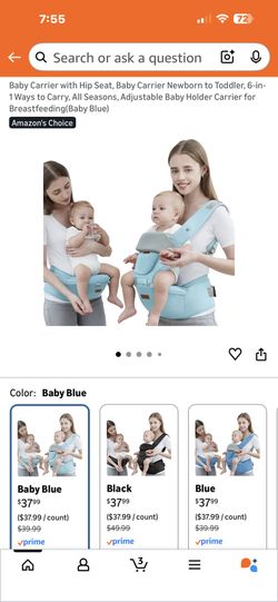 Baby Carrier With Hip Seat