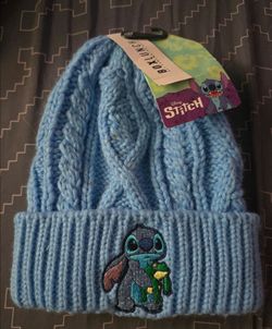 Disney Stitch Cable Knit Beanie Hat