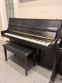 Christofori Black satin Upright Piano