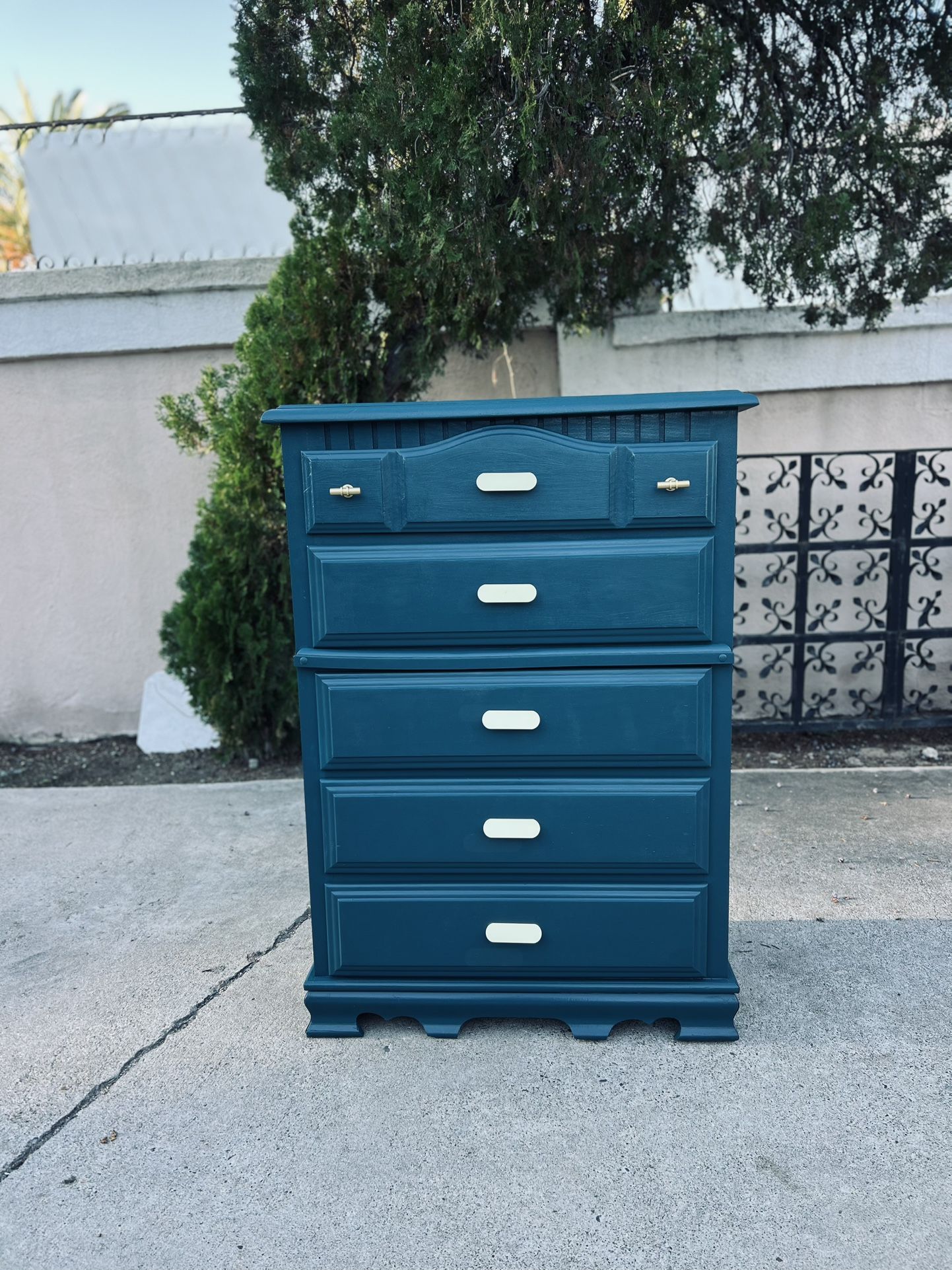 Solid Wood Tall Dresser