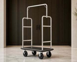 Luggage Cart - 1200 Lbs Transport for Hotel, Resort, Retreat Rolling Rack