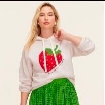 NWT Kate Spade Strawberry Hooded Sweatshirt XS
