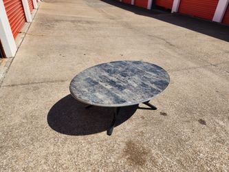 Faux Marble Wood Top Coffee Table