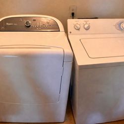 GE Washer And Whirlpool Electric Dryer