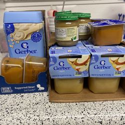 Gerber Baby Food Apple Sauce And  Carrot 