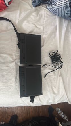 Portable DVD Player Headrest Screens – Set of 2