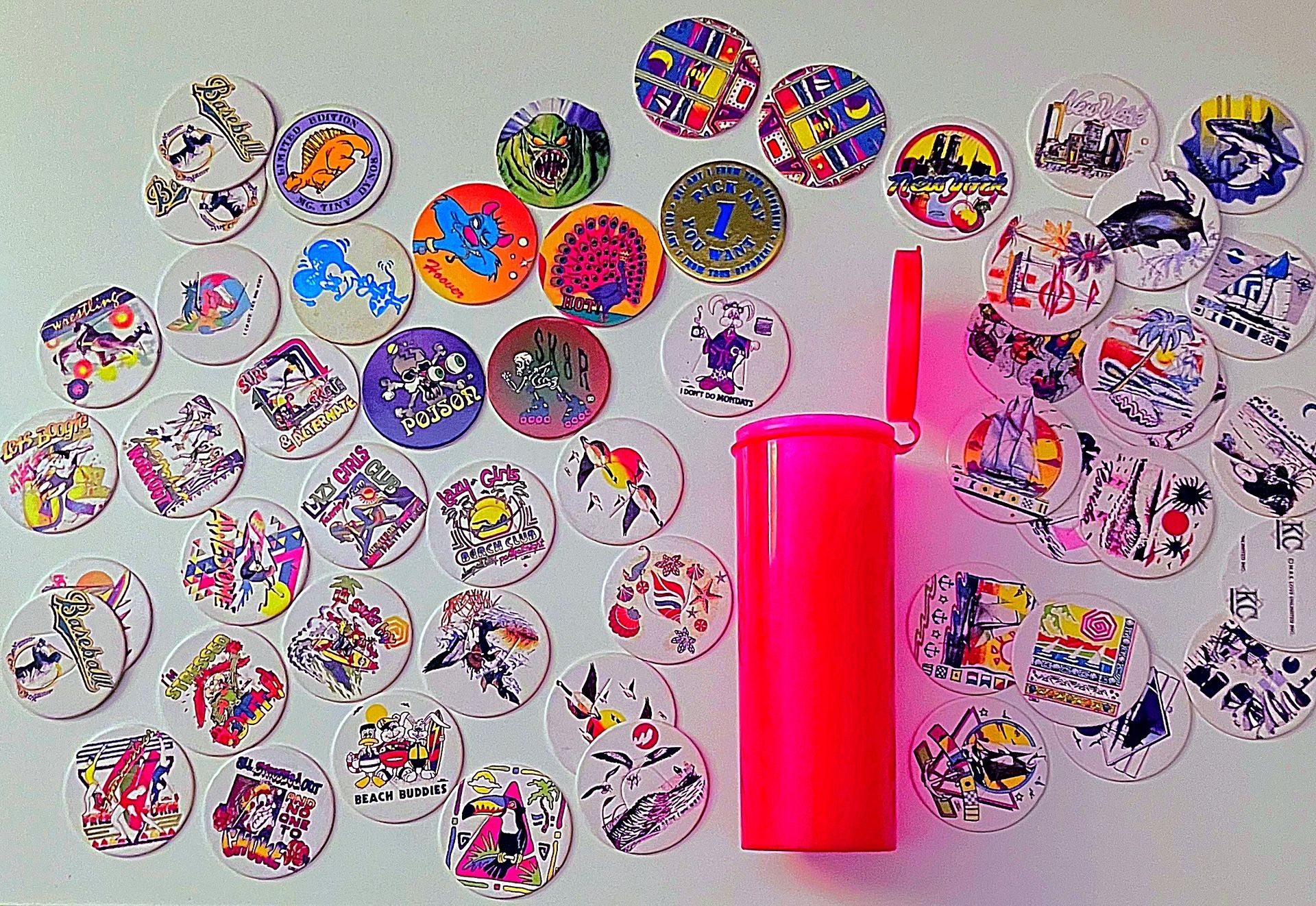Set Of Old School Pogs