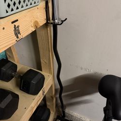 Curl Bar And Olympic Barbell