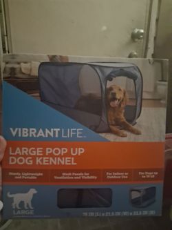 Soft sided dog kennel