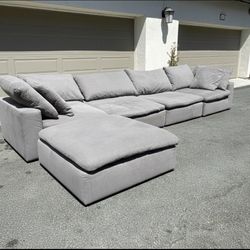 5pcs Cloud Couch Dupe Modular Sectional Couch Sofa From Bobs Furniture In Excellent Condition - FREE DELIVERY 🚛