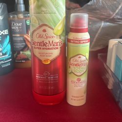 Old Spice Gentle Mans Body Wash And Body Spray