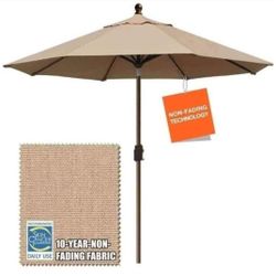 *NeW* Patio Tilt Umbrella with Ventilation, Made by: Elite Shade USA 10-Year-Non-Fading
