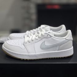 Nike Air Jordan 1 Retro Low Golf White Gum New