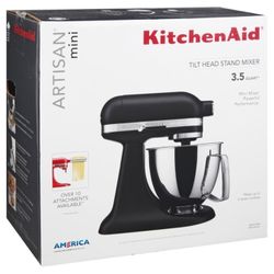 KitchenAid Mixer Cast Iron Black 3.5 Quart Artisan 