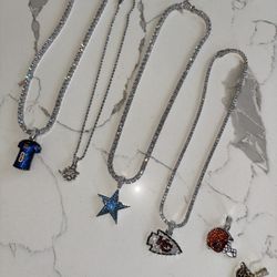 NFL pendants/cz Necklaces 