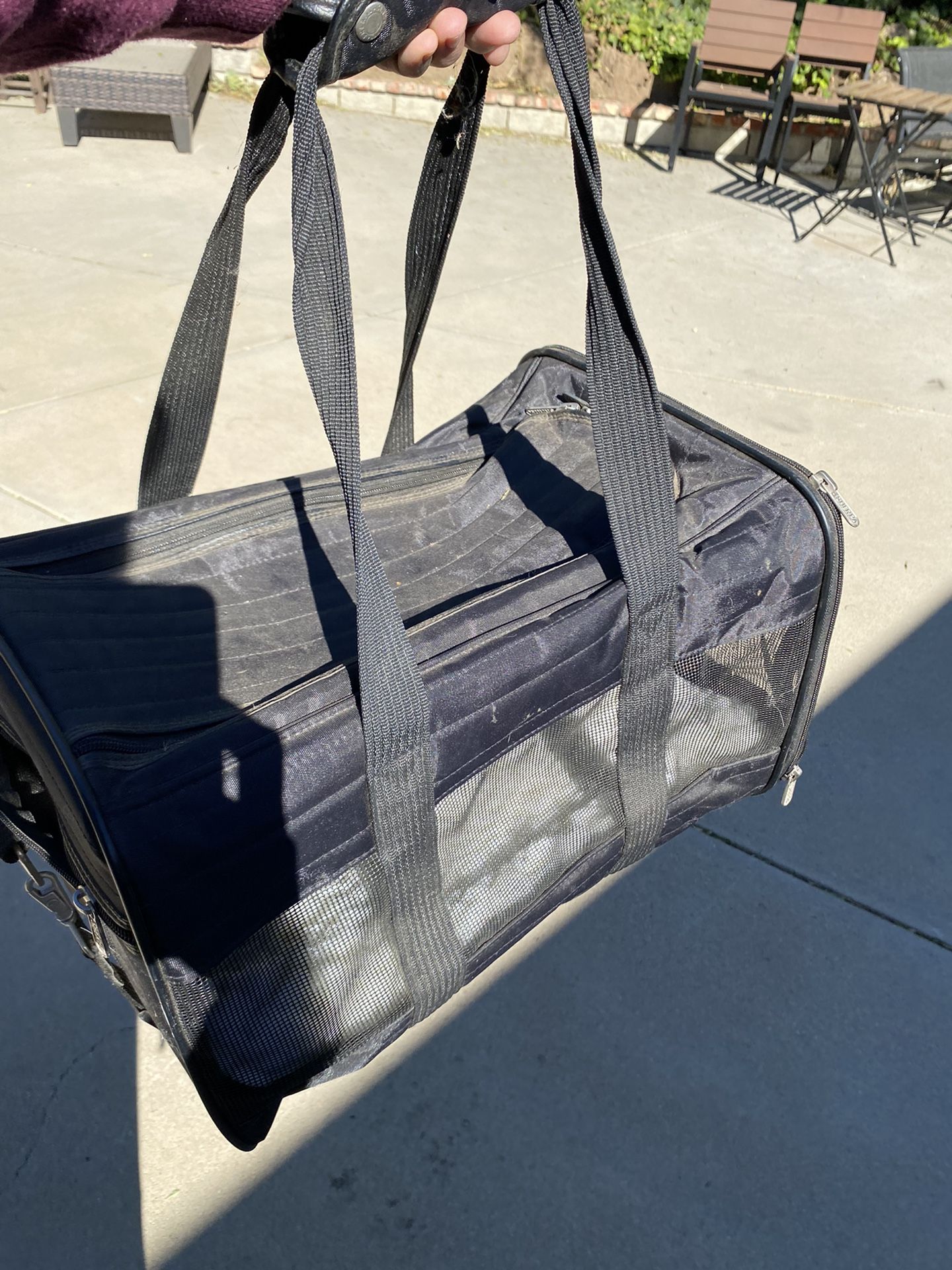 Pet Transport Carrier With Sherpa Pad