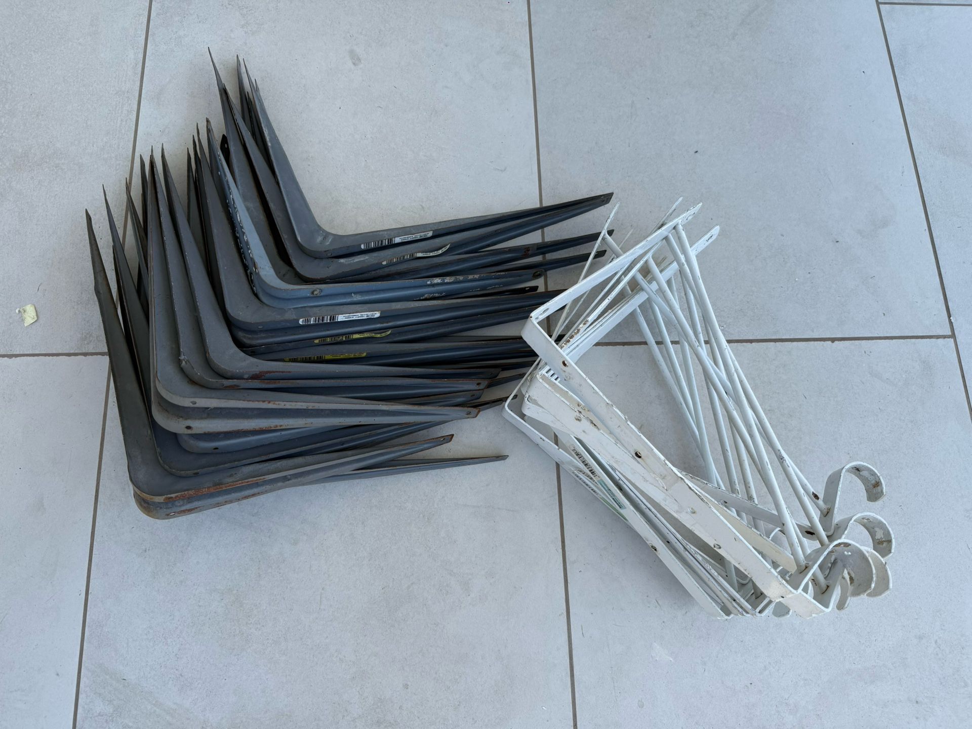 38 Steel Shelf Brackets 11" x 13" and 10" x 11" Heavy Duty