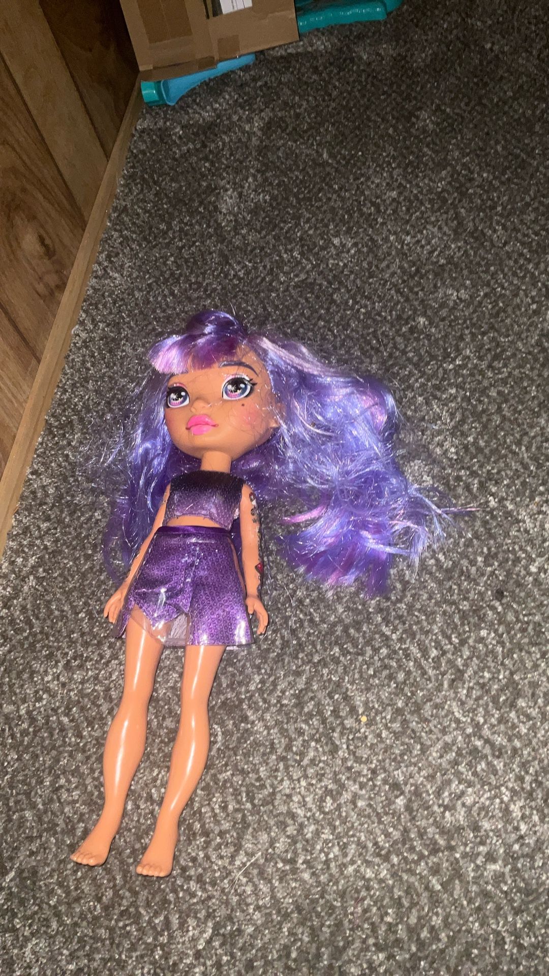 Large sized rainbow, high doll the size of a baby doll no shoes comes as is