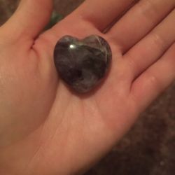 Polished Amethyst Heart