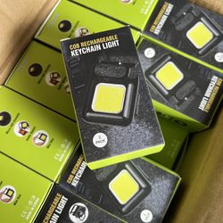 COB Keychain Work Light [1000Lumens Extra-Bright]  2 Pack 