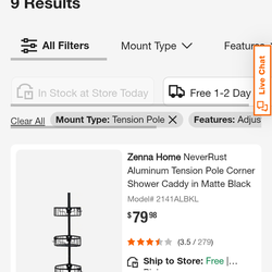 Tension storage pole