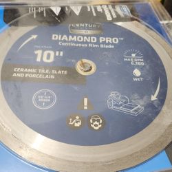 Century 10" Diamond Rim Blade. 
