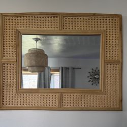 Bamboo Wall Mirror 