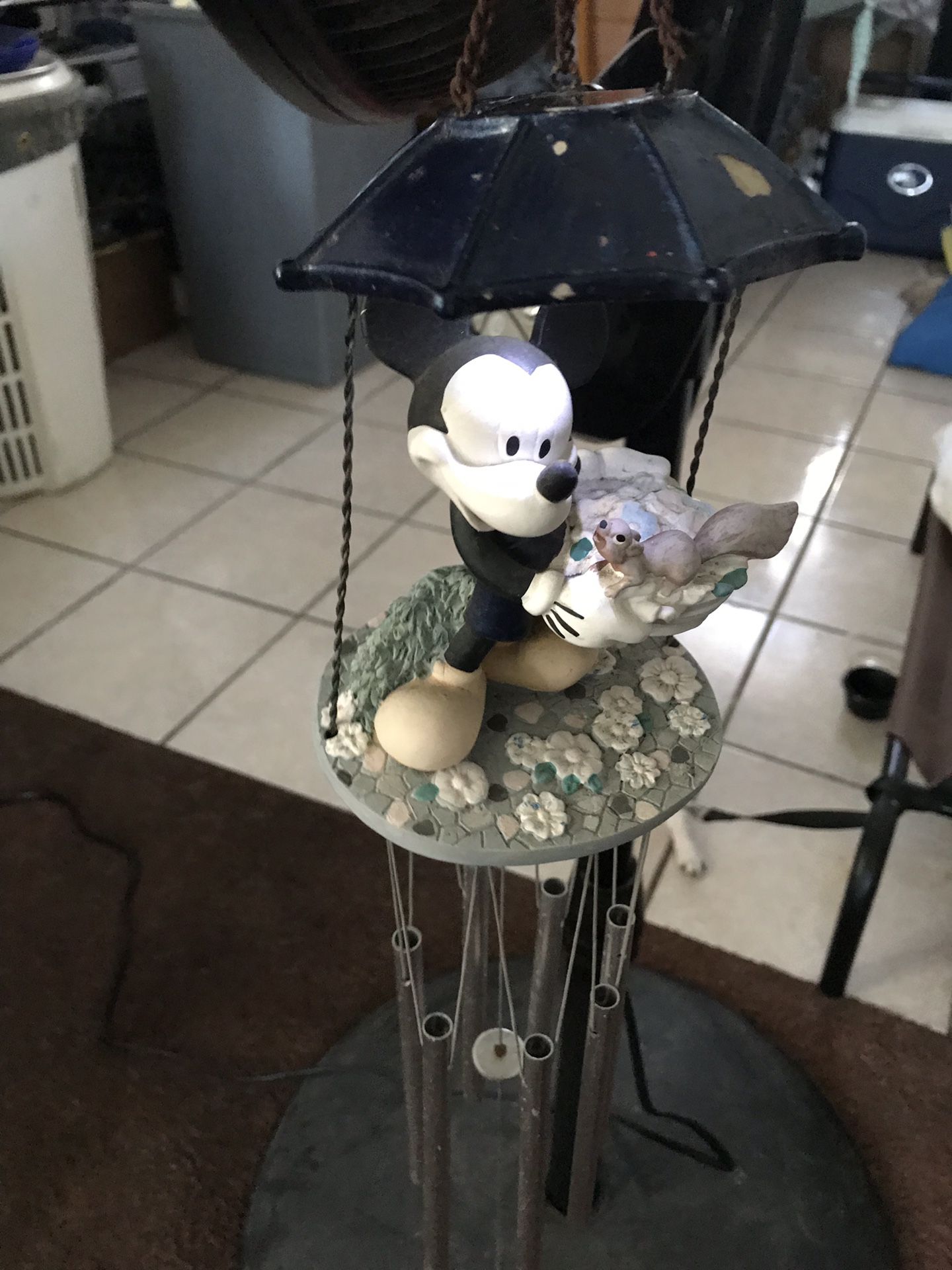 Mickey Mouse solar wind chime