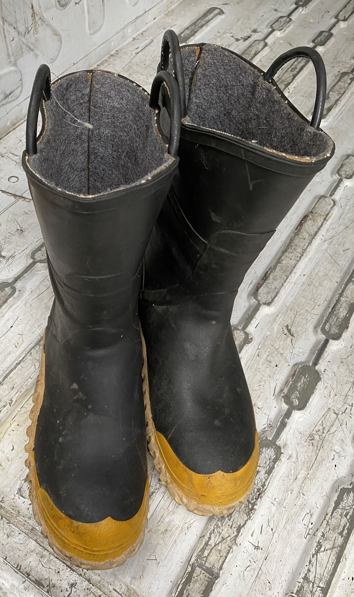 Fire Fireman Work Boots Size Men’s 13 Wide Rubber