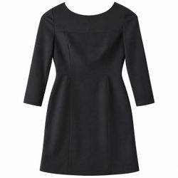 Anne Klein Women’s Size 14 Black Sheath Dress Long Sleeve Back Zip Size Large