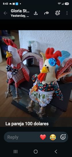 Gallina y gallo