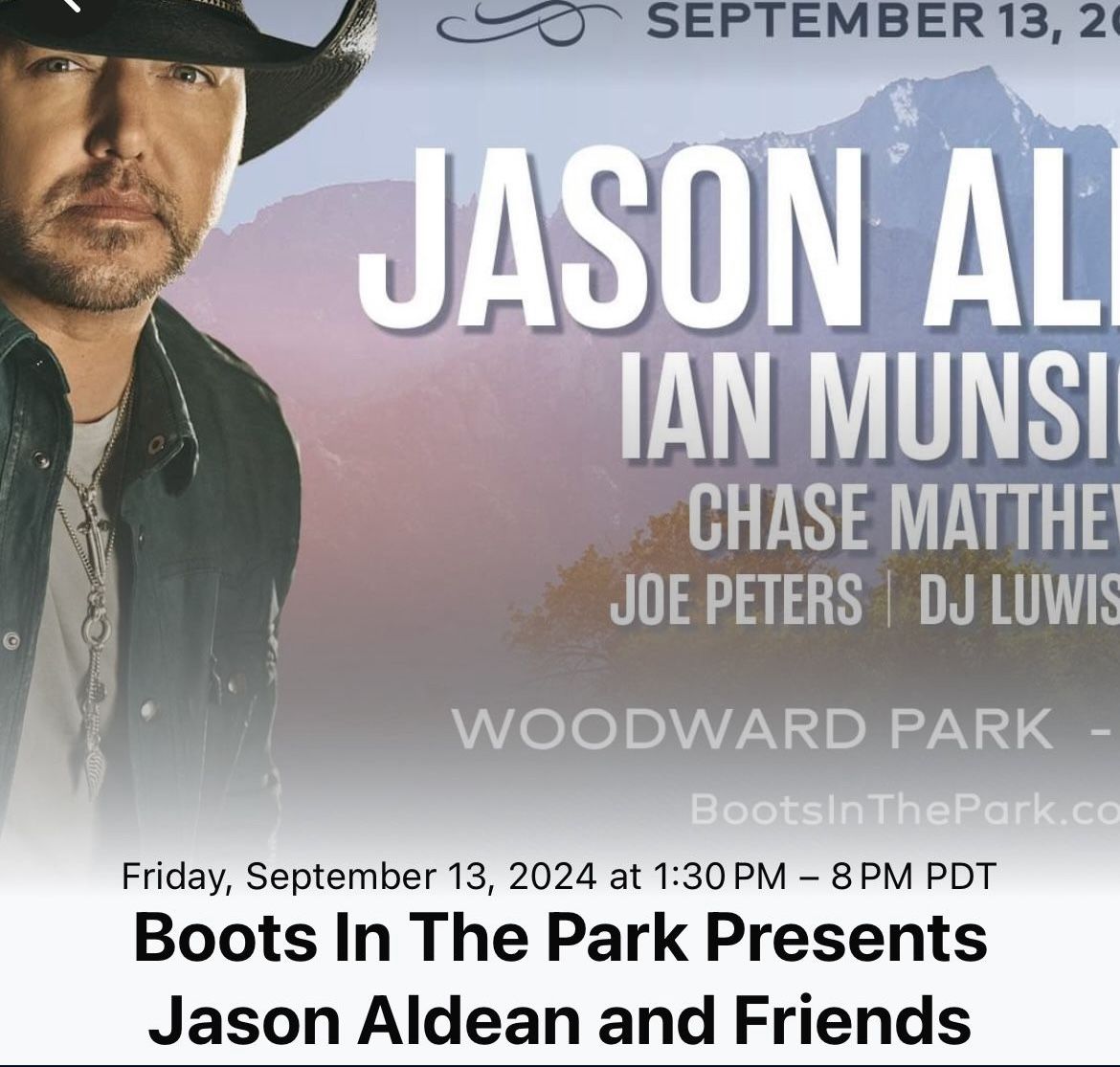 Boots In The Park 3 Tickets For 300