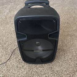 Fisher Bass Jam Portable Speaker 12'' Subwoofer 2600 Watt PMPO Karaoke Input