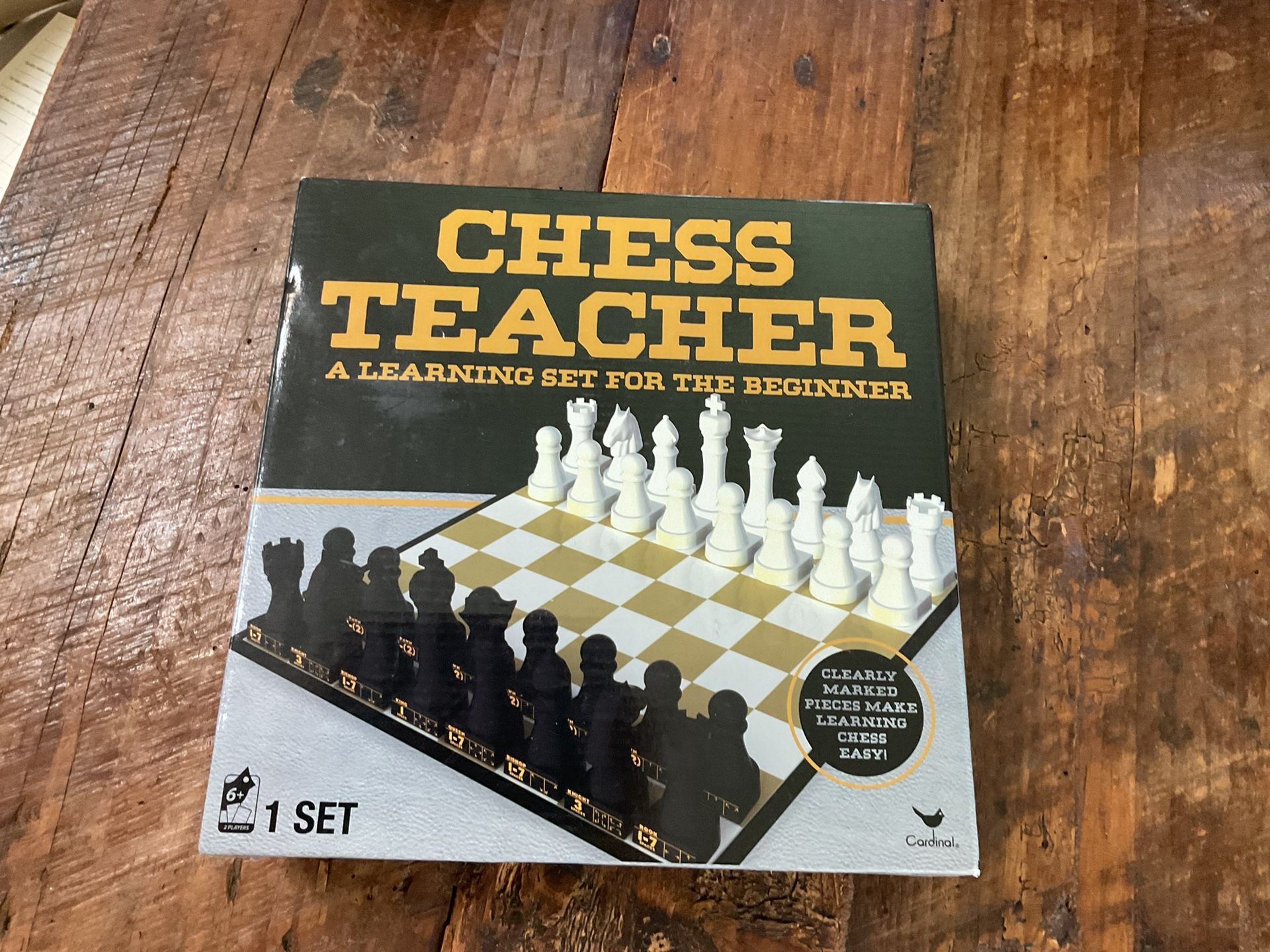 Chess Teacher Set. Pieces Marked With Amount Of Spaces. - Collectors Item