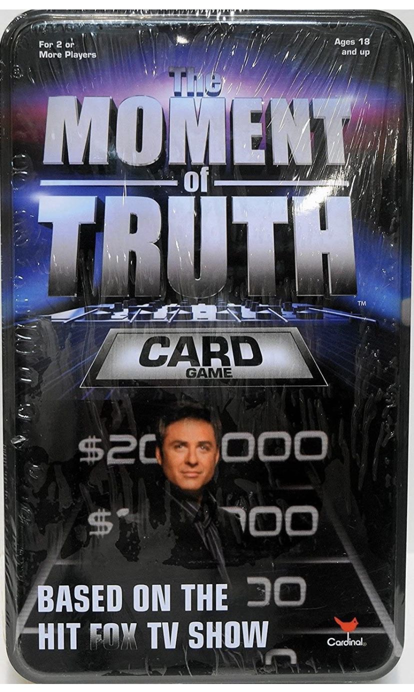 The Moment of Truth Card Game Brand New Sealed