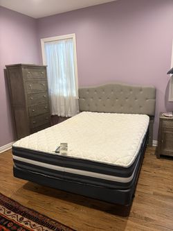 Standard (full) size mattress box spring and frame $175