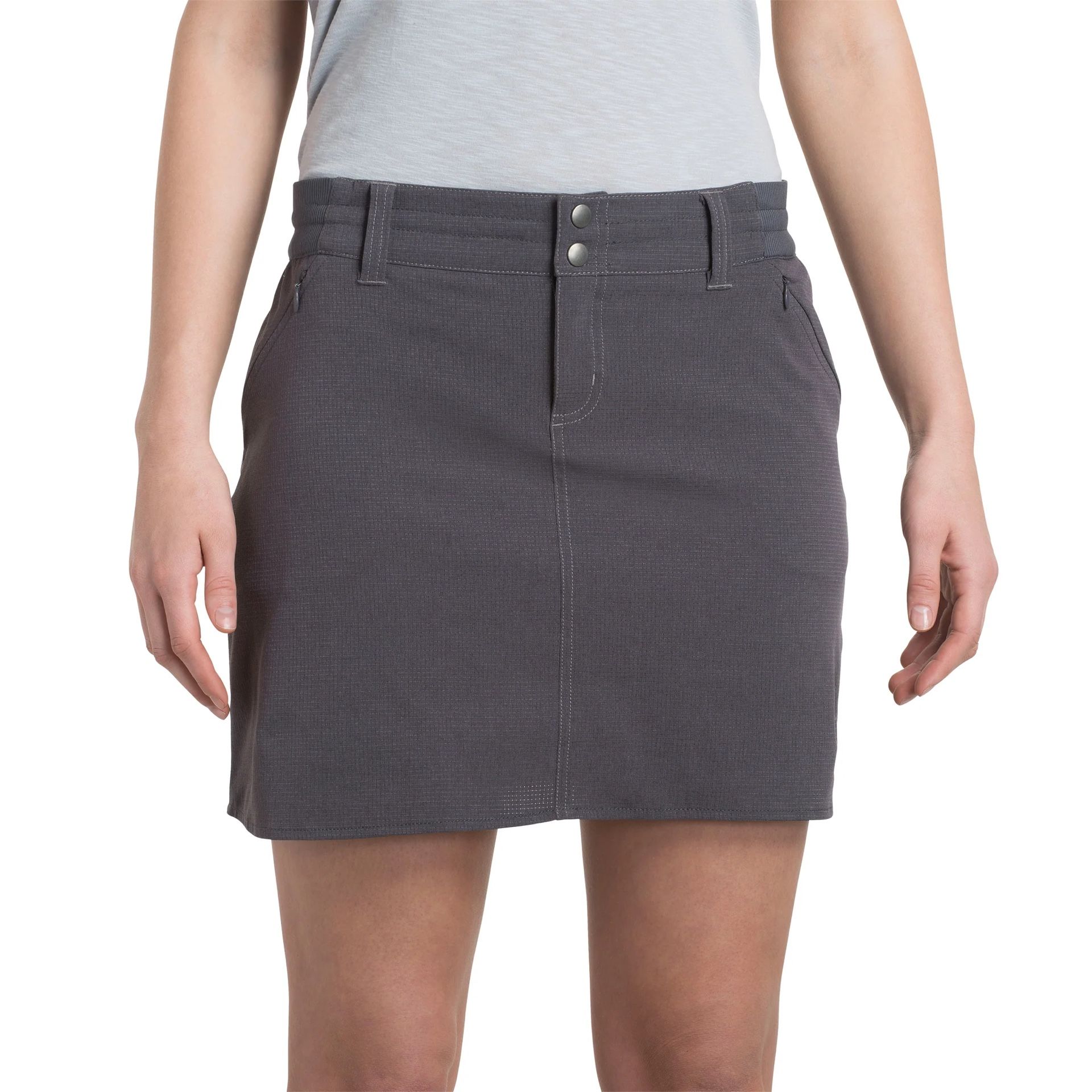 KUHL Womens Carbon Grey Strattus Lightweight Outdoor Hiking Plus Size Skort