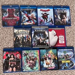 Blu Ray Movies - Marvel, DC & more