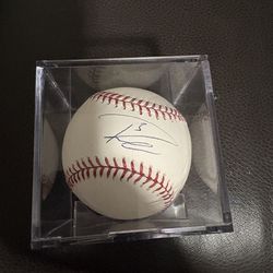 Russell Wilson autographed baseball