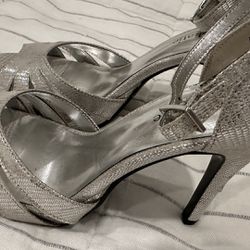 Silver High Heels