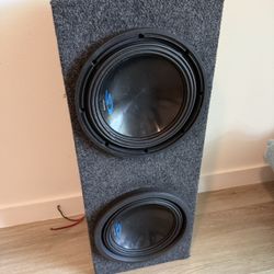 10” Alpine Subwoofers With Box 